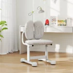 Ergonomiška vaikiška kėdė su dviguba atrama ir reguliuojamu aukščiu (Pilka)