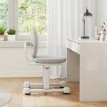 Ergonomiška vaikiška kėdė su dviguba atrama ir reguliuojamu aukščiu (Pilka)