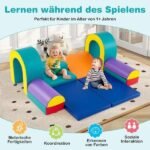 10 dalių minkšto putplasčio laipiojimo kaladėlių rinkinys (Žalia) – Paveikslėlis 4