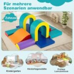 10 dalių minkšto putplasčio laipiojimo kaladėlių rinkinys (Žalia) – Paveikslėlis 3