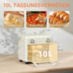 10 l Mini orkaite kepimui grilinimui ir karsto oro gruzdinimui 4