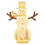 141 cm aukščio šviečianti Kalėdų besmegenio dekoracija (Balta)