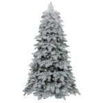 Dirbtinė Kalėdų eglė su sniego imitacija ir LED lemputėmis 180 cm