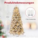 Dirbtinė Kalėdų eglė su sniego efektu 210 cm