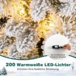 210 cm pop-up dirbtinė Kalėdų eglutė su LED apšvietimu (Žalia)