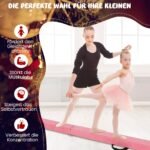 270 cm sulankstoma gimnastikos sija su rankena (Rožinė)
