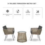 3 dalių sėdimas komplektas iš sintetinio ratano su pagalvėlėmis – Paveikslėlis 4