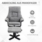 360° pasukamas poilsio kreslas su pakoju ir atlenkiamu atlosu iki 135° 5