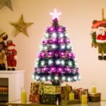 Dirbtinė Kalėdinė eglutė su LED apšvietimu 93 cm – Paveikslėlis 4