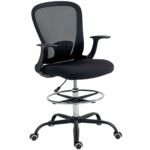 Braižybos kėdė su reguliuojamu kojų atraminiu žiedu