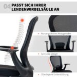 Braižybos kėdė su reguliuojamu kojų atraminiu žiedu – Paveikslėlis 7