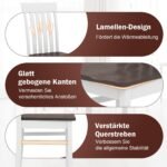Dviejų valgomojo kėdžių komplektas su ergonominiu atlošu ir profiliuota sėdyne (Ruda) – Paveikslėlis 4