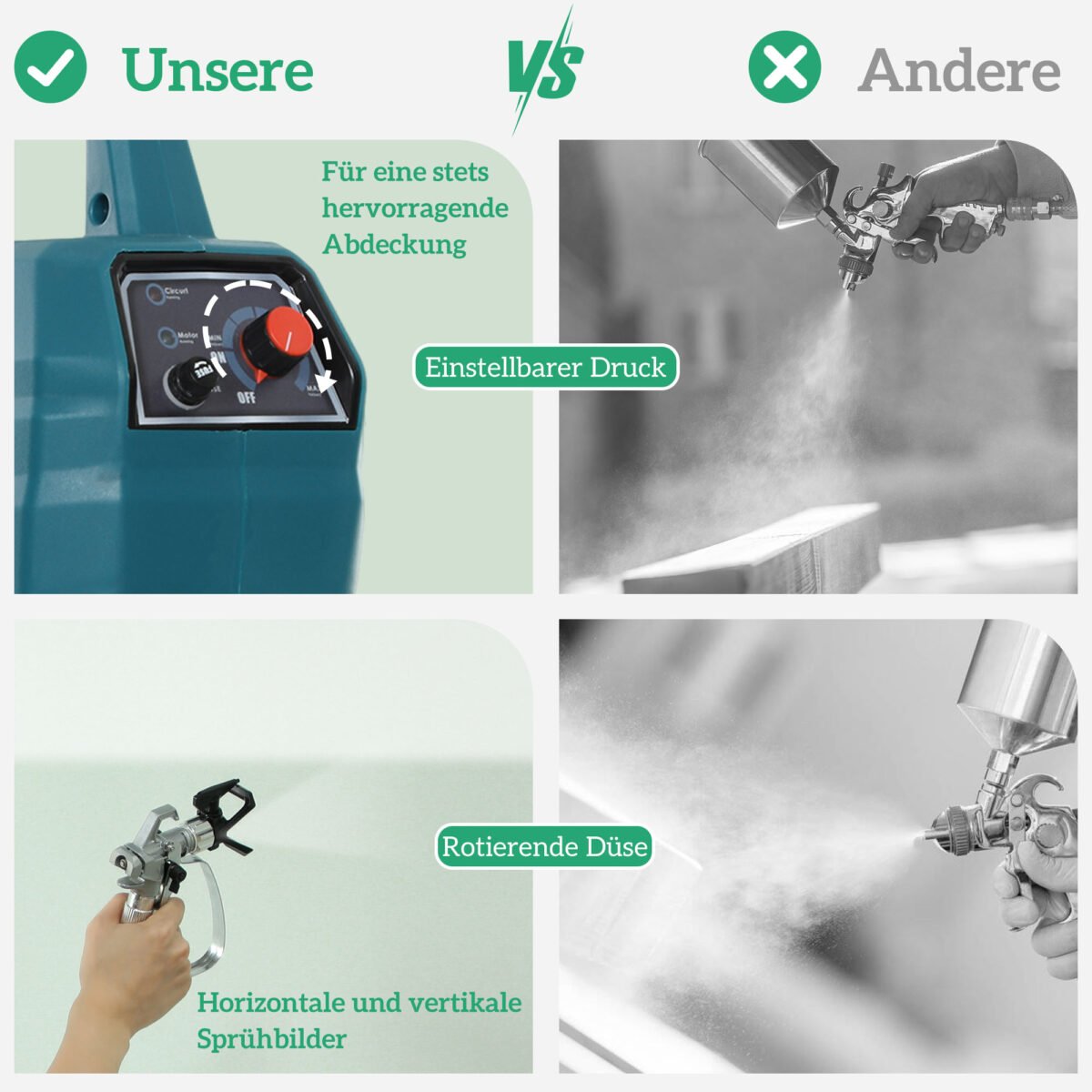 Elektrinis beoris dažų purkštuvas, 700 W, 200 bar