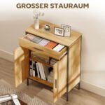 Industrinio stiliaus vonios spintelė su talpiu stalčiumi ir reguliuojamomis lentynomis