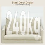 Kompaktiška dvivietė sofa su aukšto elastingumo putplasčio užpildu
