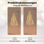 LED apšviestas dirbtinis beržas 150 cm (Balta)