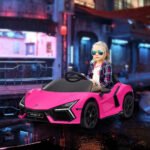 Neon night in a futuristic city. Photorealistic 3D illustration.