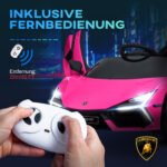 Lamborghini Revuelto elektromobilis vaikams su nuotoliniu valdymu ir keturiu ratu pakaba 8
