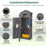 Lauko įrankių spinta su rakinamomis durimis ir atlenkiamu staliuku – Paveikslėlis 3