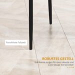 4 valgomojo kėdžių komplektas su rombiniu dygsniavimu ir dirbtinės odos apmušalais – Paveikslėlis 7