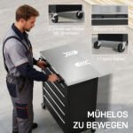 Modulinis įrankių vežimėlis su 5 stalčiais ir darbastaliu