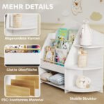 Montessori įkvėpta vaikų lentyna su 7 skyriais