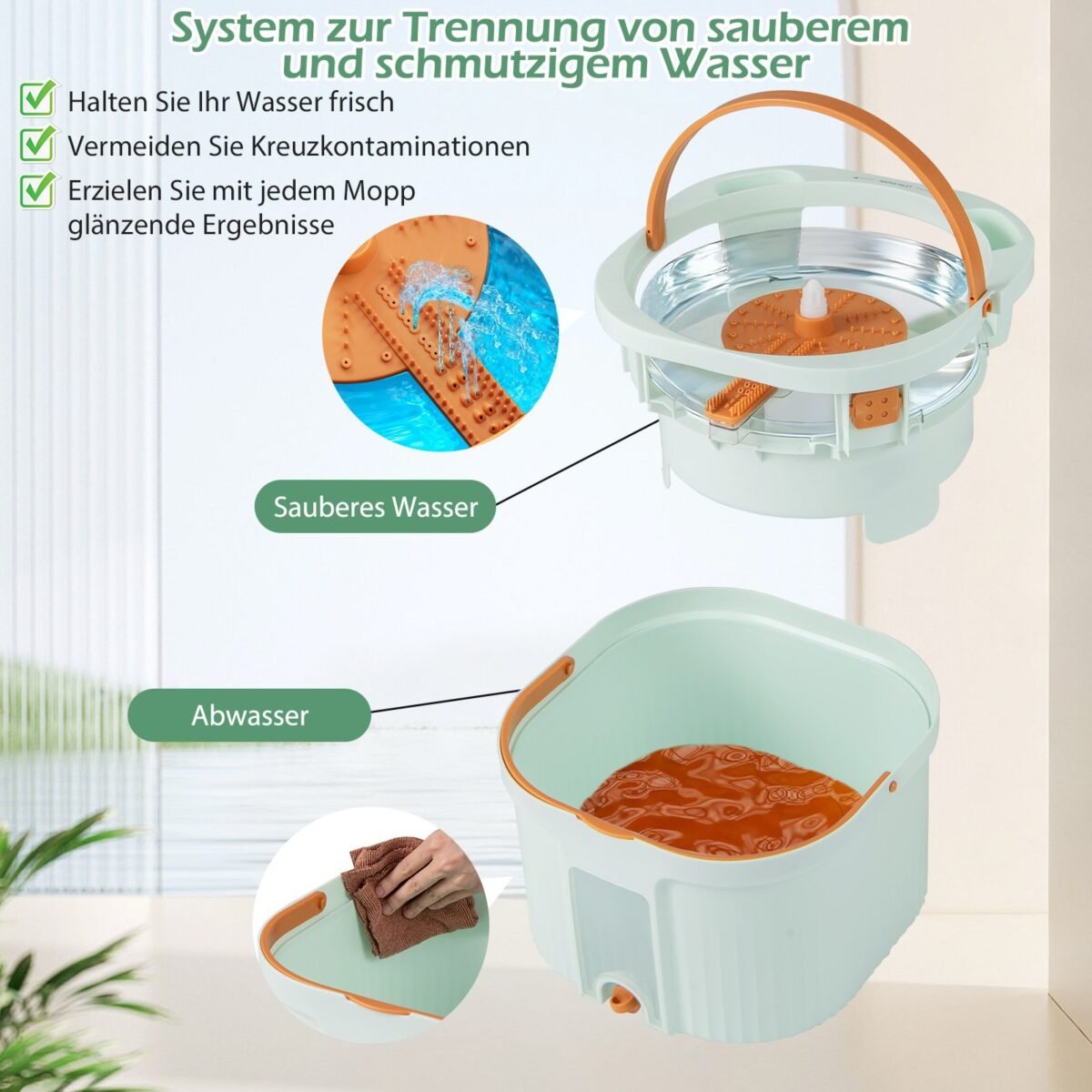 Valymo komplektas su vandens atskyrimo sistema ir gręžimo funkcija – Paveikslėlis 4