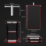 Motociklo keltuvas su 500 kg apkrova ir reguliuojamu 100-370 mm aukščiu