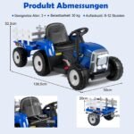 Traktorius vaikams su priekaba ir nuotolinio valdymo pultu – Paveikslėlis 2