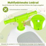 Paspiriamas vaikiškas automobilis su daiktadėže ir garso signalu (Žalia)