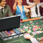 Pokerio rinkinys lagamine su 500 zetonu ir stalo kilimeliu iki 10 zaideju 1