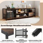 Pramoninio stiliaus TV spintelė televizoriams iki 65 colių (Kaimiška ruda)