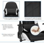 Žaidimų kėdė su reguliuojamu atlošu ir ergonominėmis atramomis – Paveikslėlis 5