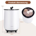 Profesionalus elektrinis 23 l talpos rankšluosčių šildytuvas su reguliuojama temperatūra (Juoda)