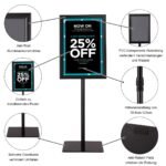 Reguliuojamo aukščio A3 formato plakatų stendų rinkinys (2 vnt.) – Paveikslėlis 3