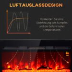 Elektrinis židinys įmontuojamas, nuotoliniu valdymu, liepsnos imitacija, 1800W – Paveikslėlis 6
