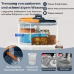 Šluota su kibiru vandens atskyrimo sistema ir 360° besisukančia galvute – Paveikslėlis 5