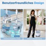 Šluotos ir kibiro sistema su dviguba kamera ir 360° besisukančiais antgaliais – Paveikslėlis 2