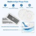 Šluotos ir kibiro sistema su dviguba kamera ir 360° besisukančiais antgaliais – Paveikslėlis 3