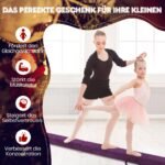Sulankstoma gimnastikos balansavimo sija vaikams su nešiojimo rankena (Violetinė)
