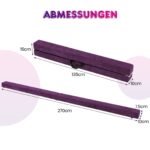Sulankstoma gimnastikos balansavimo sija vaikams su nešiojimo rankena (Violetinė)