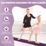 Sulankstoma gimnastikos balansavimo sija vaikams su nešiojimo rankena (Violetinė)