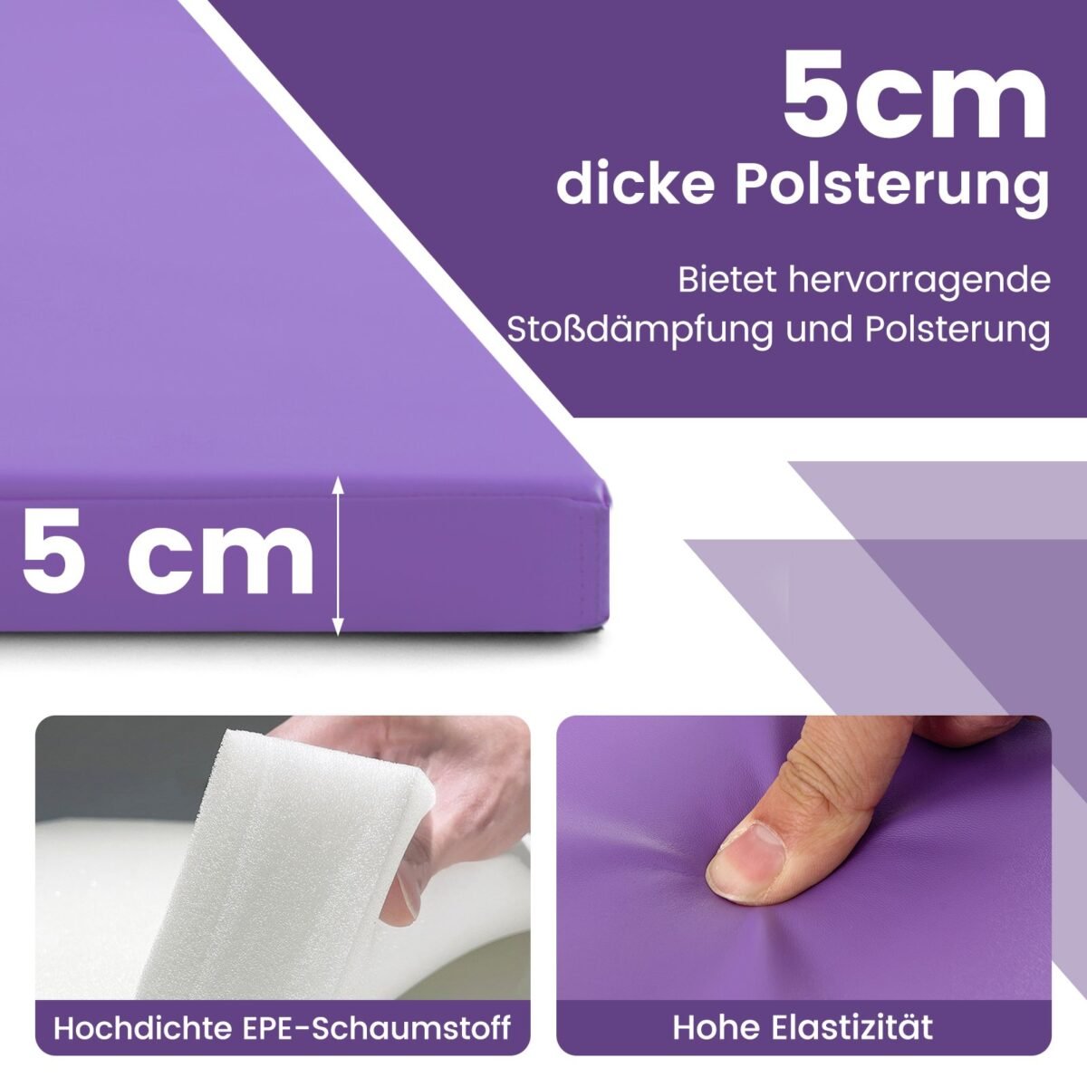 Sulankstomas gimnastikos kilimėlis su EPE putų užpildu – Paveikslėlis 5