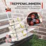 Sulankstomas laiptinis krovinių vežimėlis su 6 ratų sistema