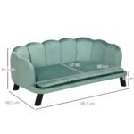 Sunu sofa vidutiniams ir dideliems sunims iki 25 kg su tvirto medzio kojomis ir plaunamu uzvalkalu 3