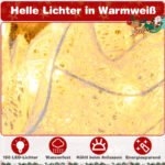 Šviečiantis Kalėdų angelas su balandžiu ir 150 LED lempučių 165 cm (Balta)