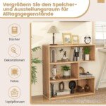 Unikali išgaubta lentyna su 3 skyriais ir apsauga nuo apvirtimo (Natūrali)