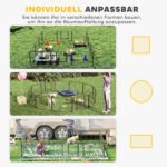 Šuniukų aptvaras su 12 panelių, skirtas vidaus ir lauko naudojimui – Paveikslėlis 4