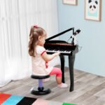 Vaikų 37 klavišų elektroninis pianinas su mikrofonu ir įrašymo funkcija