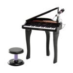 Vaikų 37 klavišų elektroninis pianinas su mikrofonu ir įrašymo funkcija